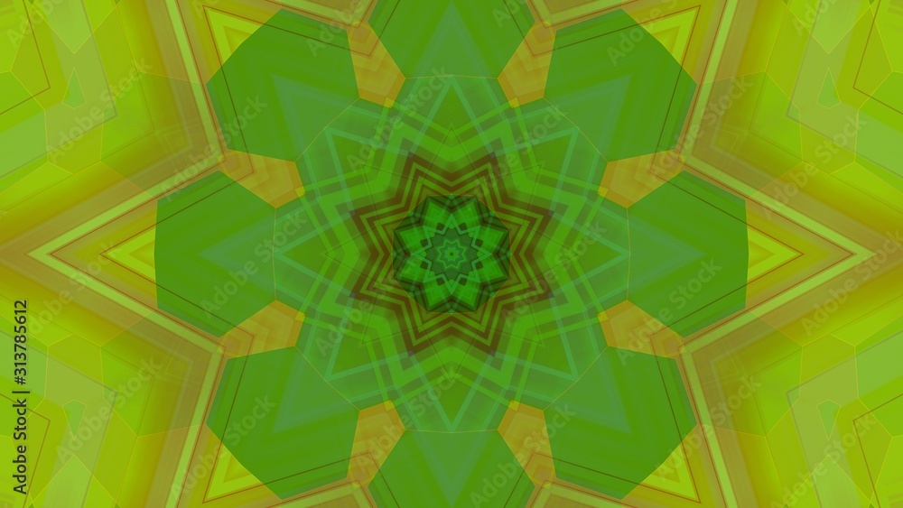 Kaleidoscope Mandala Art Design Abstract Background