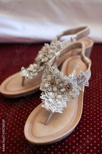 Bride's wedding shoes 