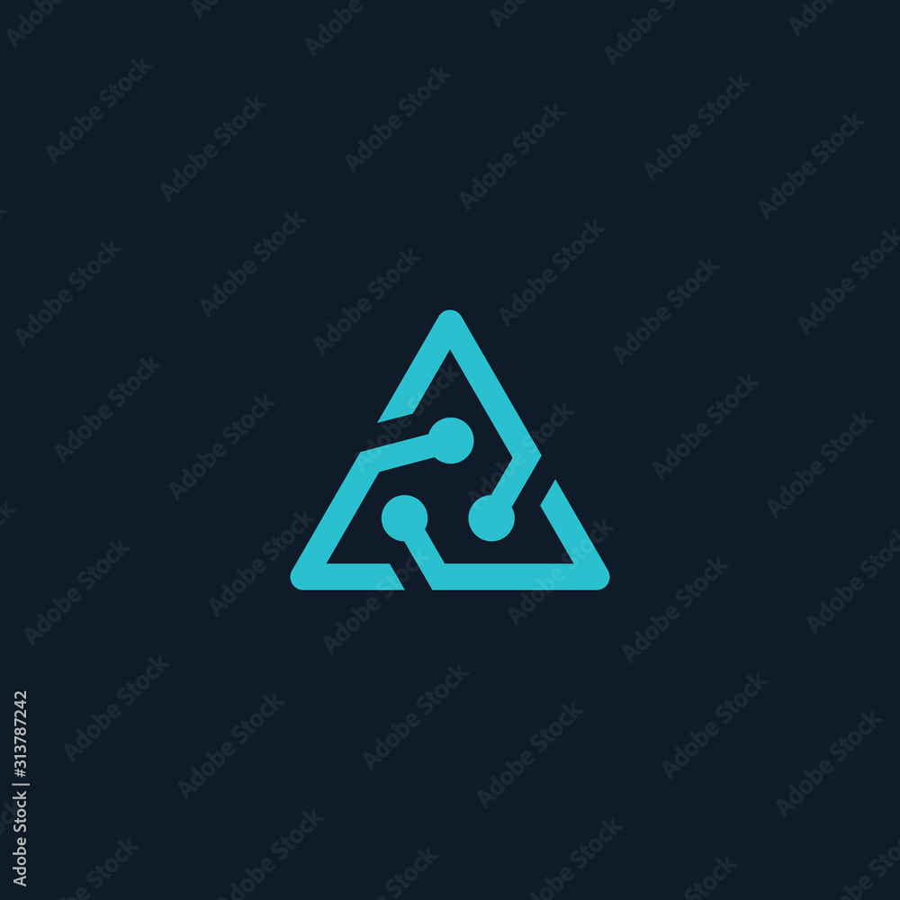 Trinity chip Icon Vector Logo Template Illustration Design. Engineering and software icon. Construction vector L logo. Delta letter logo template, flat illustration, isolated, raster - VECTOR Trinity chip Icon Vector Logo Template Illustration Design. Engineering and software icon. Construction vector L logo. Delta letter logo template, flat illustration, isolated, raster - VECTOR