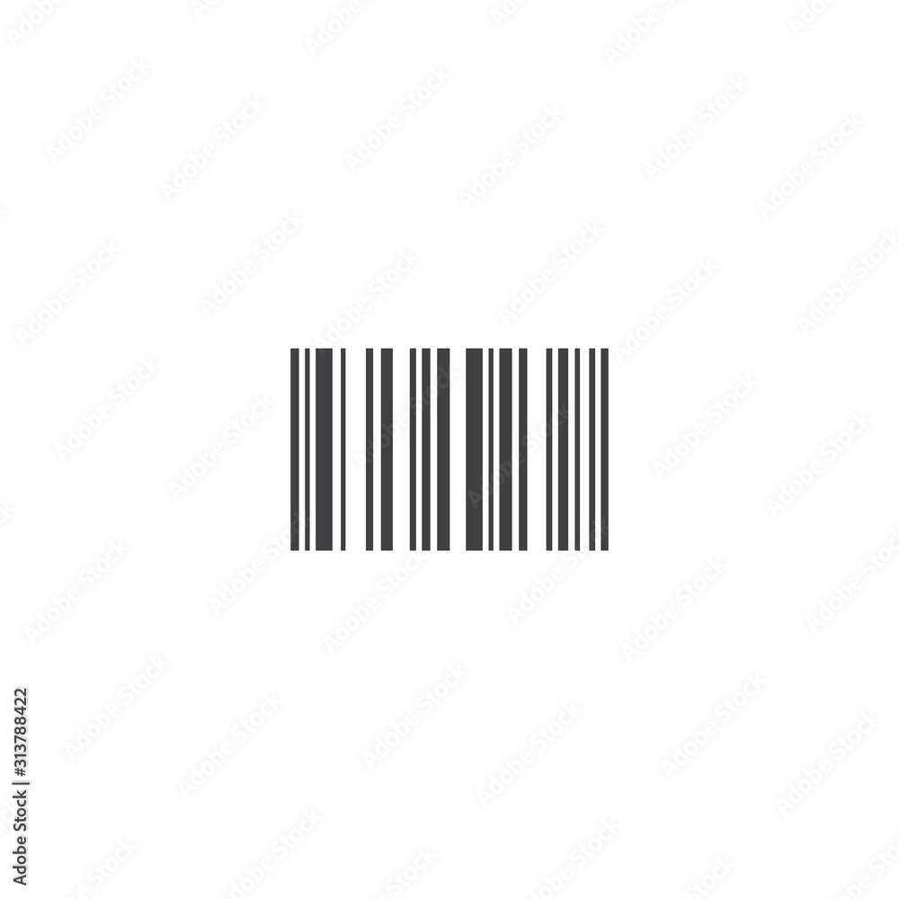 Sample bar code, product label . Vector icon template Sample bar code, product label . Vector icon template
