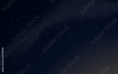 Milky way with stars, space. Vector illustration