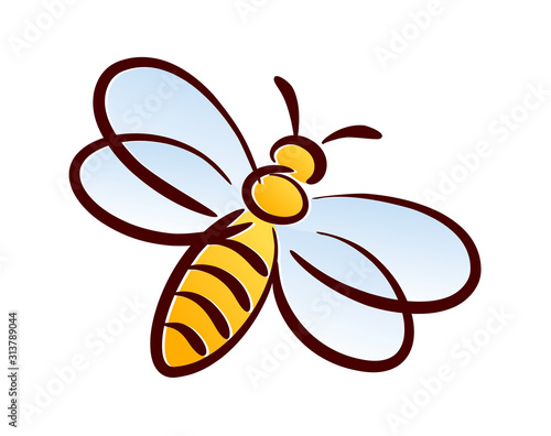 Symbol of a wild stylized bee.