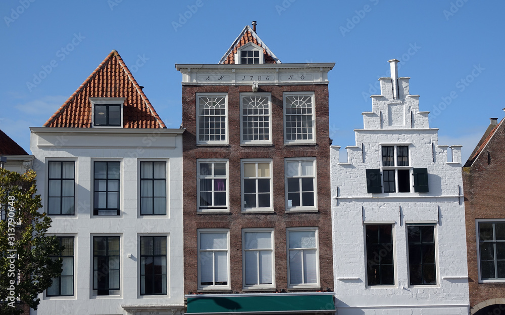 Fototapeta premium Hausfassaden in Middelburg