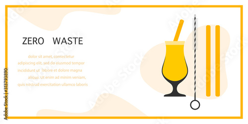 Eco friendly lifestyle Zero waste Reusable product