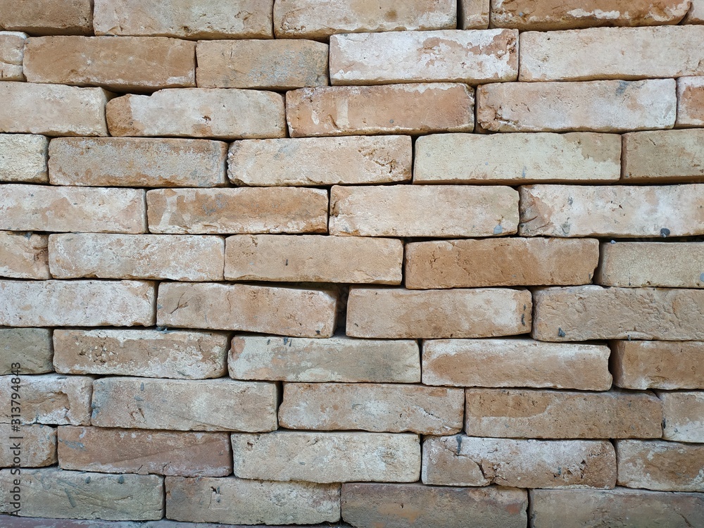 Fototapeta premium Photo background. texture of marble masonry. ancient stones, nature park