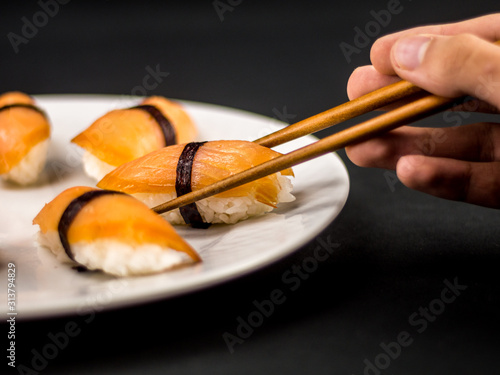 Salmon sushi