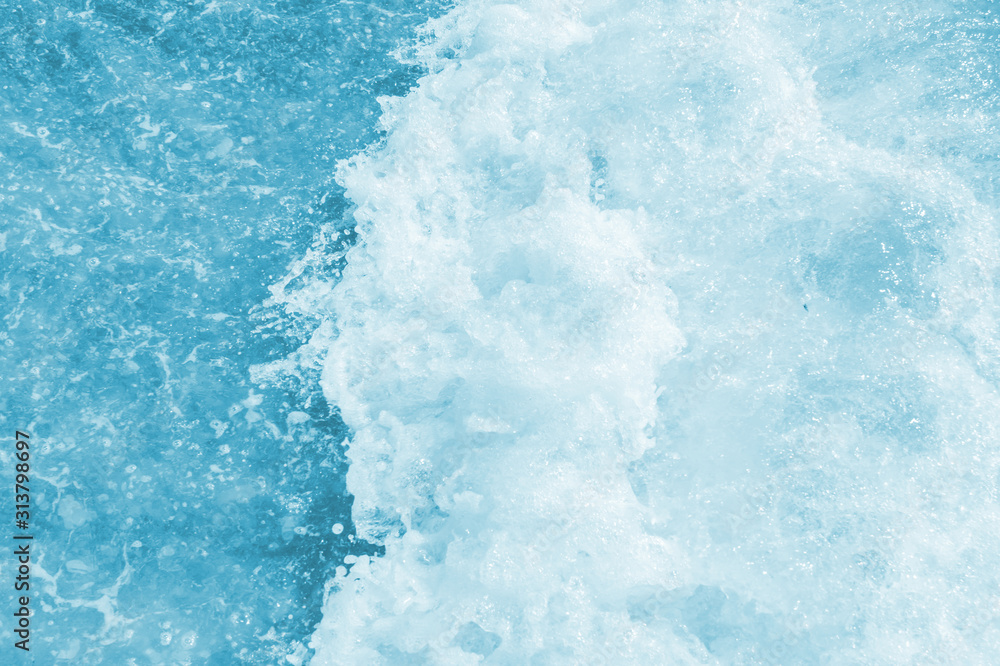 Obraz premium wave, blue ocean water texture for background