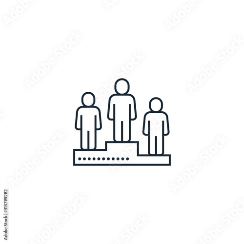 competitor creative icon. From Business People icons collection. Isolated competitor sign on white background
