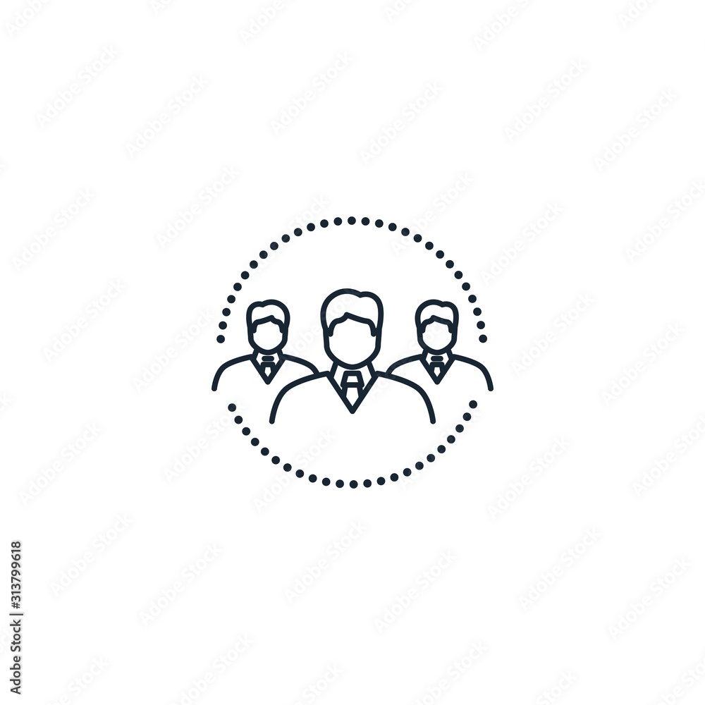 team creative icon. From Business icons collection. Isolated team sign on white background team creative icon. From Business icons collection. Isolated team sign on white background
