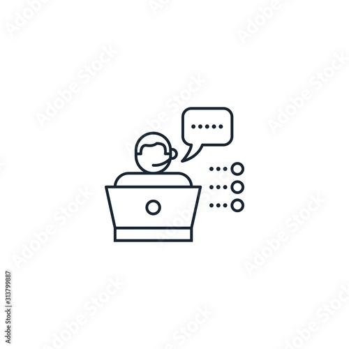 customer service creative icon. From Business icons collection. Isolated customer service sign on white background