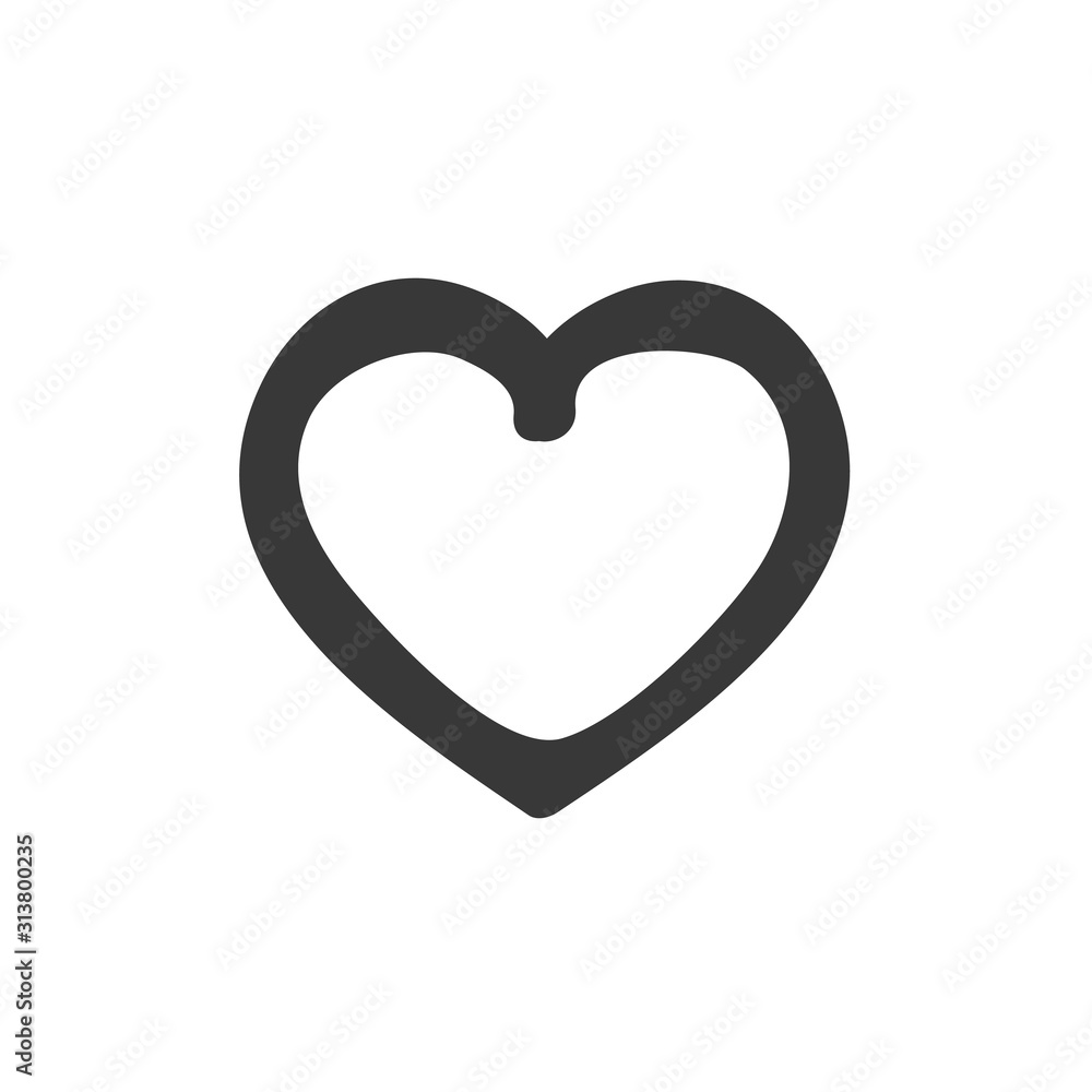 heart icon. heart line icon. Stock vector illustration isolated on white background. heart icon. heart line icon. Stock vector illustration isolated on white background.
