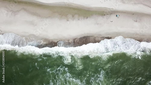 Aerial view of the Sondervig Beach in Denmark - Europe photo