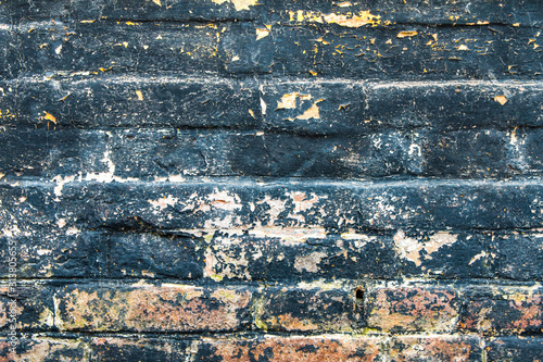 Vintage black brick wall. Texture background. Wallpaper for web banner.