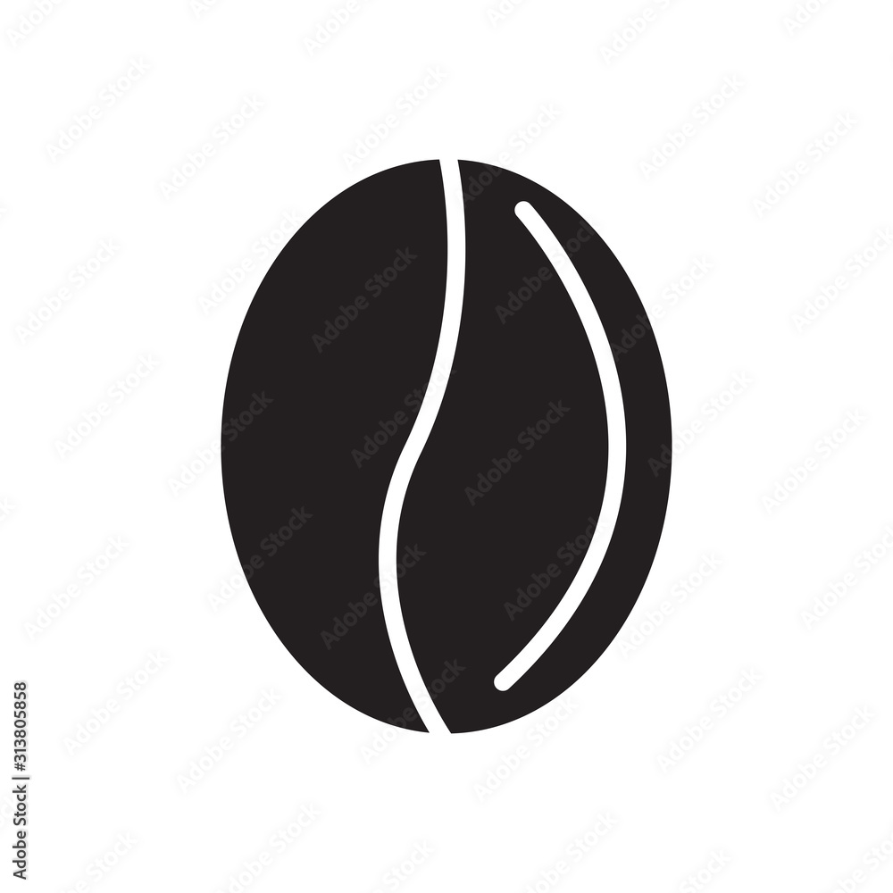 Coffee beans icon vector in trendy style design Coffee beans icon vector in trendy style design