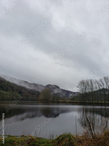 Lake in the mountains, Highlands.