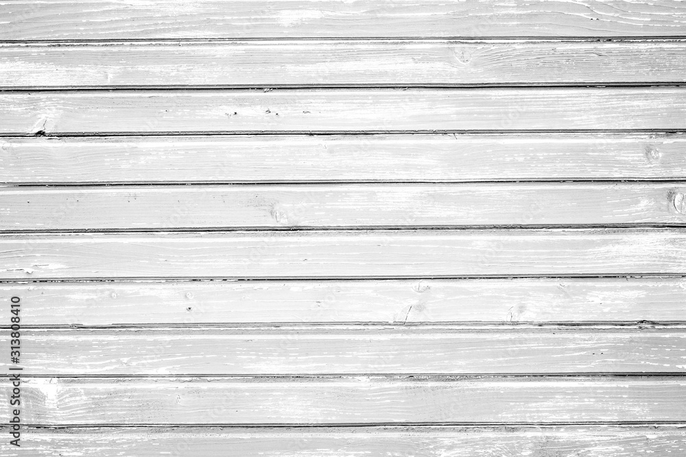Fototapeta premium Old white Planks Background