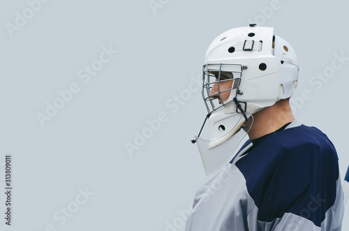 Hockey goalie in the mask