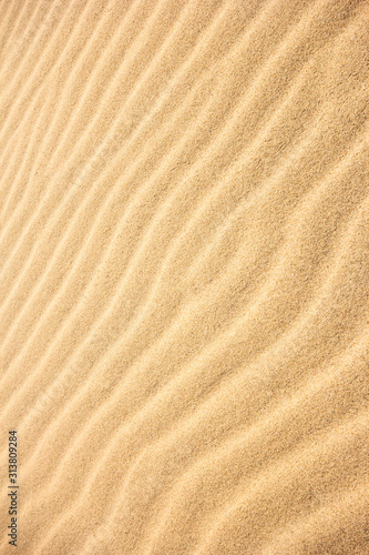 Natural pattern of sand. Close up