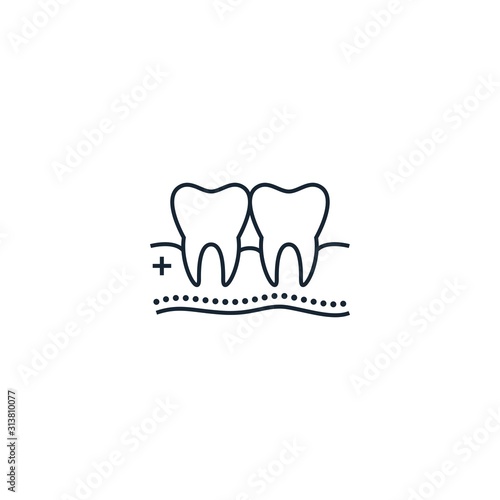 Gum care creative icon. From Dental icons collection. Isolated Gum care sign on white background