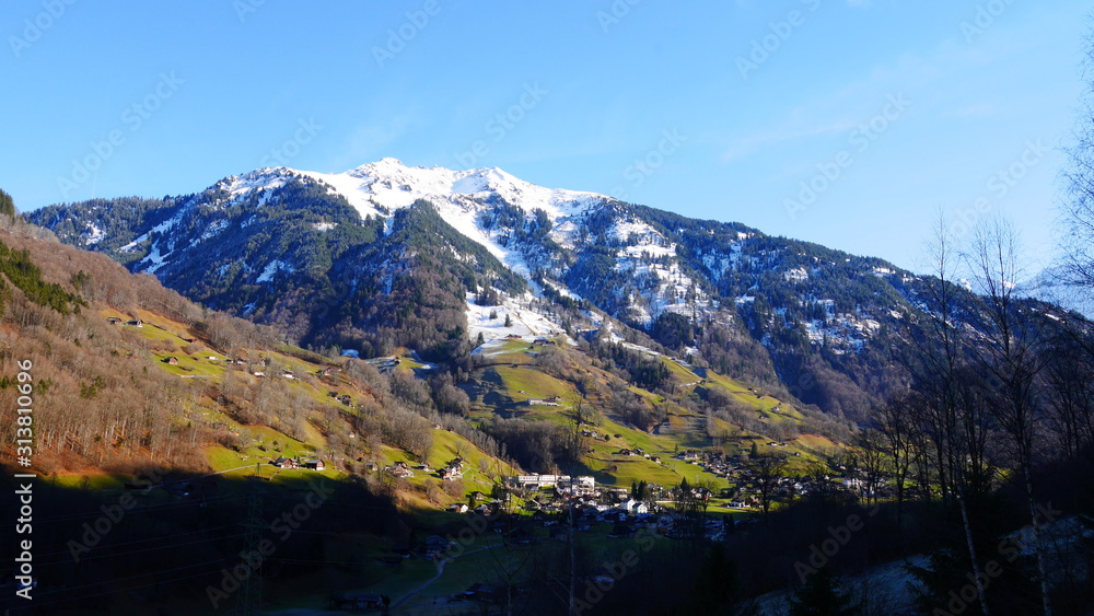 Berglandschaft Schweiz Winter