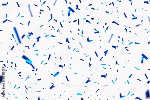 Confetti at the party. Celebratory background for a birthday, carnival, anniversary, festival and other bright event. Party invitation