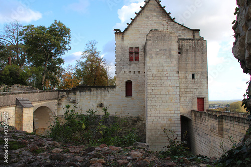 medieval castle in chinon (france) 