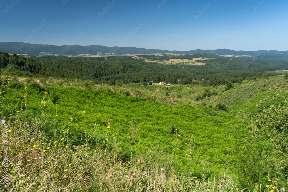 Mountain landscape in the Sila natural park near Longobucco