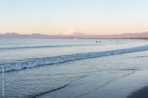 Enoshima is a typical tourist destination of Shonan. On a sunny day, you can see Mt Fuji from this place. photo