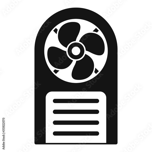 Industrial fan icon. Simple illustration of industrial fan vector icon for web design isolated on white background