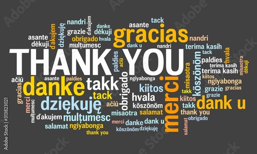 Fotografie Thank you graphics