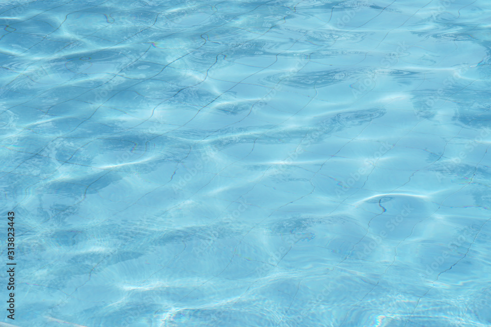 Obraz premium Fresh and Clean pool water for background.
