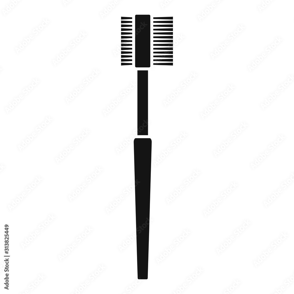 Small brush hair dye icon. Simple illustration of small brush hair dye vector icon for web design isolated on white background Small brush hair dye icon. Simple illustration of small brush hair dye vector icon for web design isolated on white background