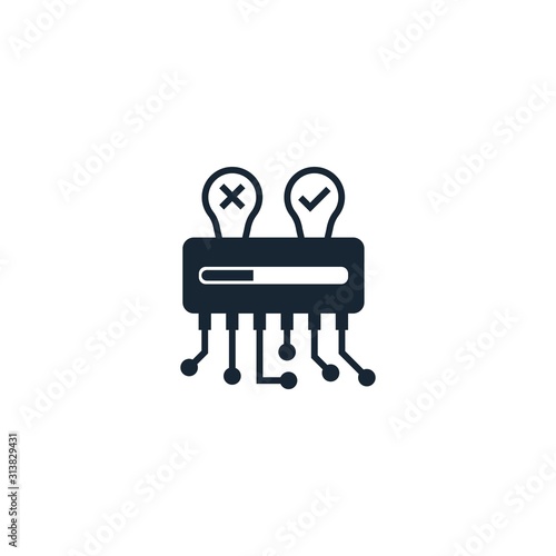 AI Decision creative icon. From Artificial Intelligence icons collection. Isolated AI Decision sign on white background