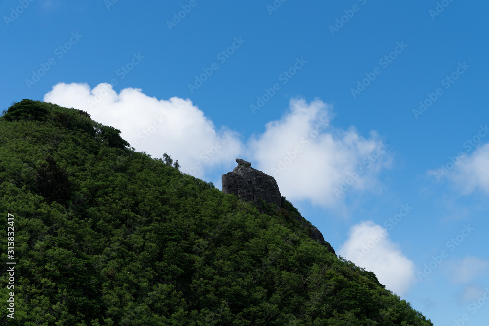 小笠原　父島の三日月山展望台から見た景色