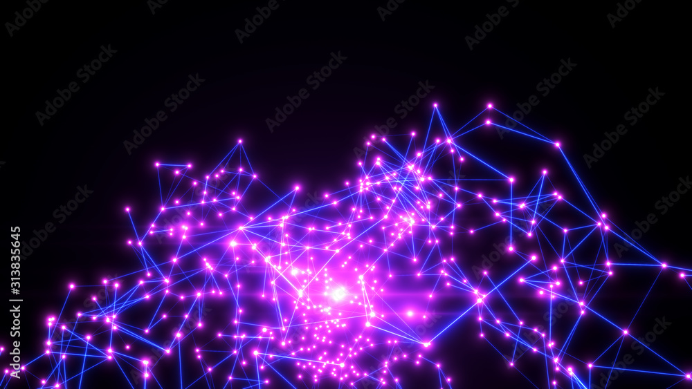 Obraz premium Abstract geometrical background. Digital Abstract technology background.