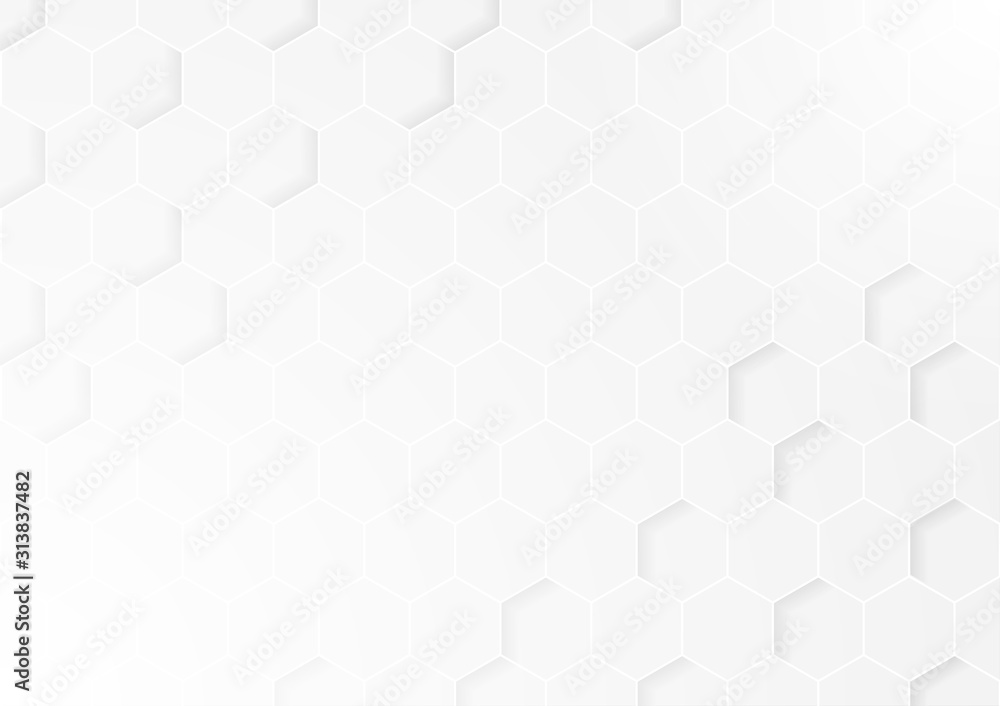 Abstract honeycomb white and gray background. Abstract honeycomb white and gray background.