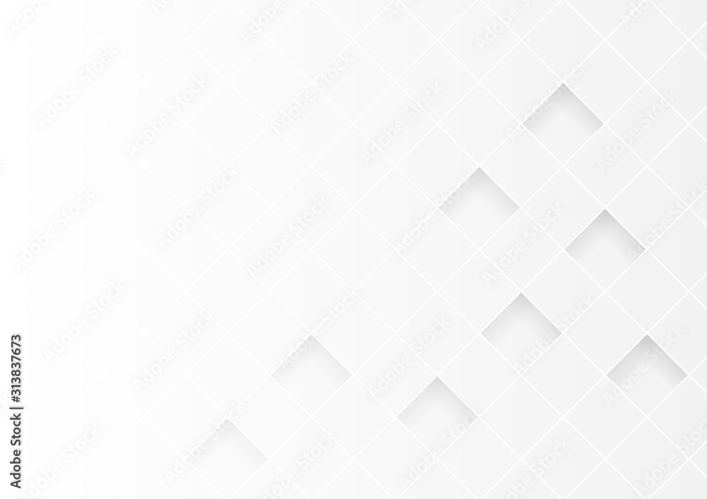Abstract square white and gray color background. Abstract square white and gray color background.