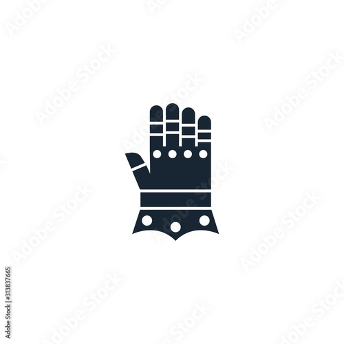 gauntlet gloves creative icon. From Gaming icons collection. Isolated gauntlet gloves sign on white background