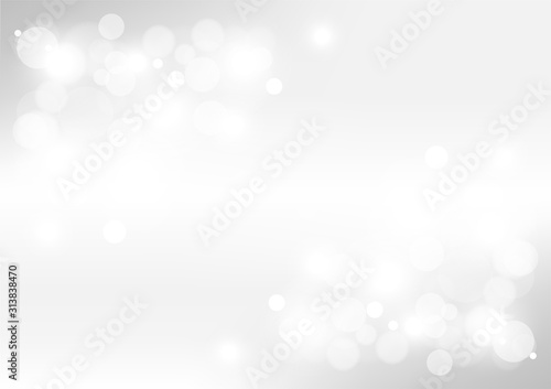 Abstract bokeh lights with soft light background.