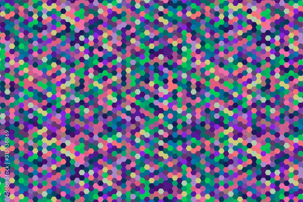 Colorful pattern with different shapes objects. Texture background for textile, print, paper, fabric background, wallpaper Colorful pattern with different shapes objects. Texture background for textile, print, paper, fabric background, wallpaper