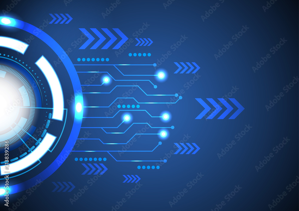Obraz premium Vector background abstract technology communication concept.