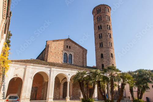 Tableau sur toile Ravenna Italian mosaic capital, Italy - Emilia Romagna, Basilica of Sant 'Apollinare Nuovo