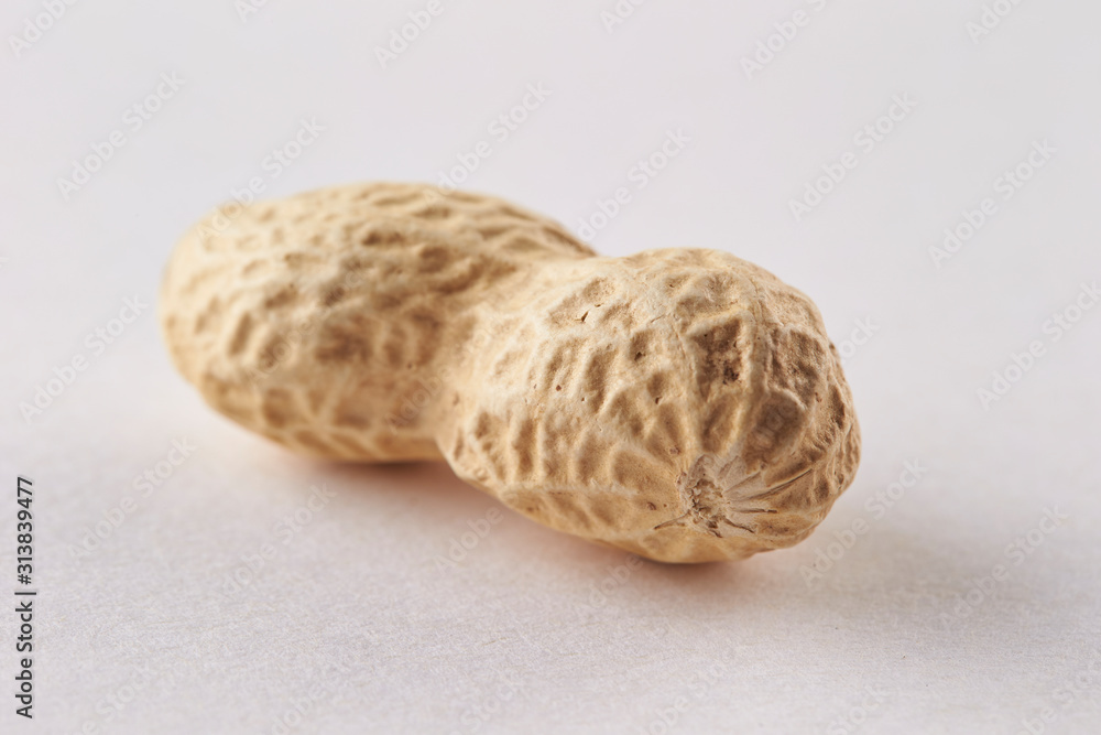 peanuts on white background peanuts on white background