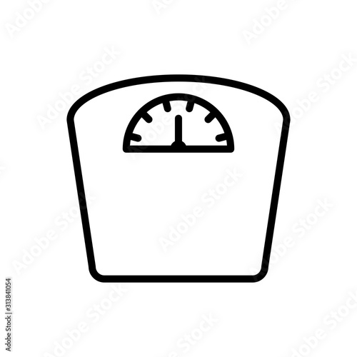Floor scales icon design trendy