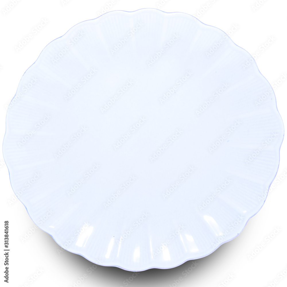 Blue plate isolated on white background. Blue plate isolated on white background.