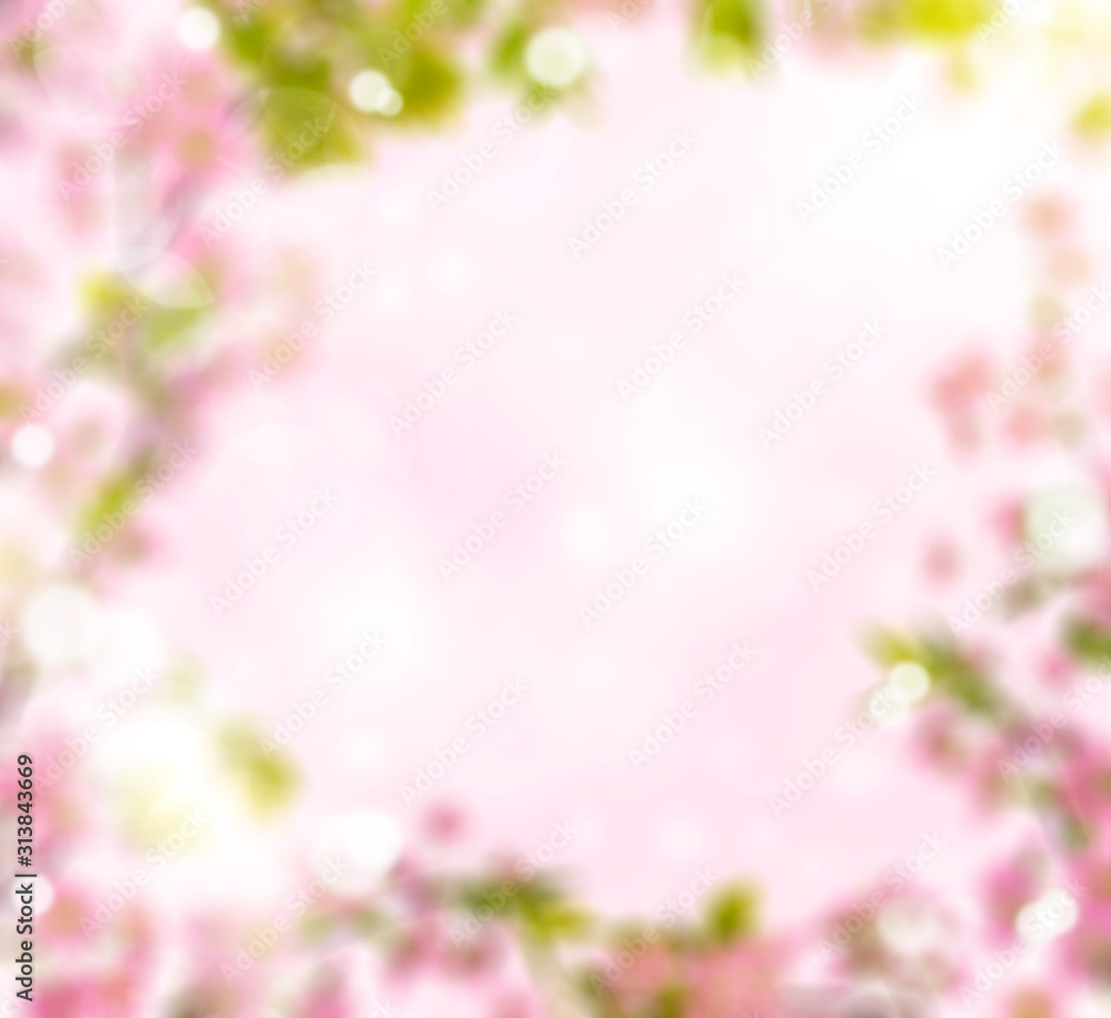 pink blured background from cherry-tree branches pink blured background from cherry-tree branches