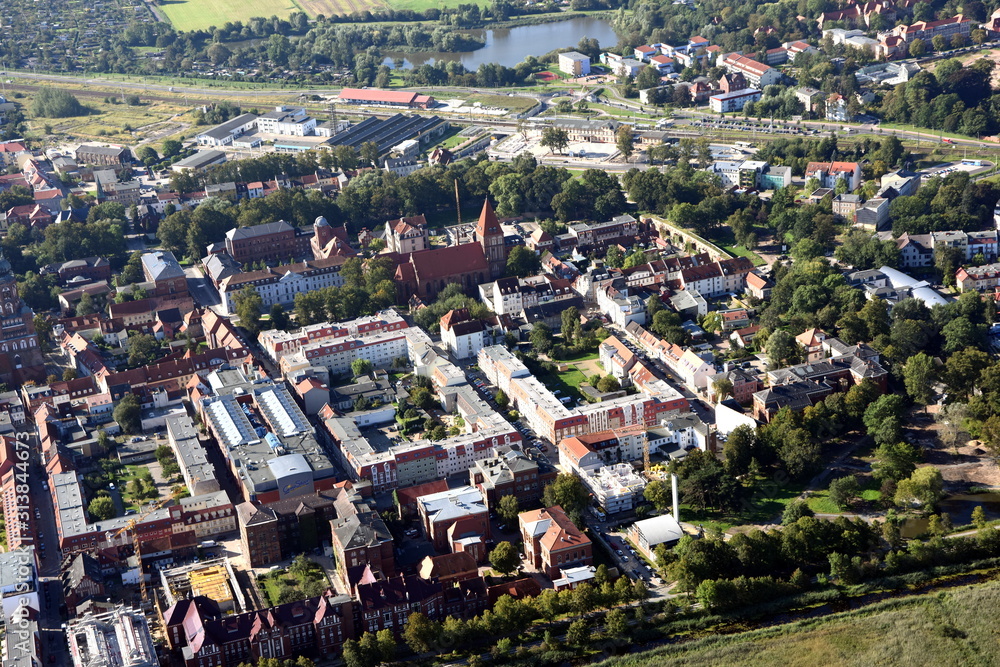 Greifswald, Altstadt mit Ryck und Museumshafen