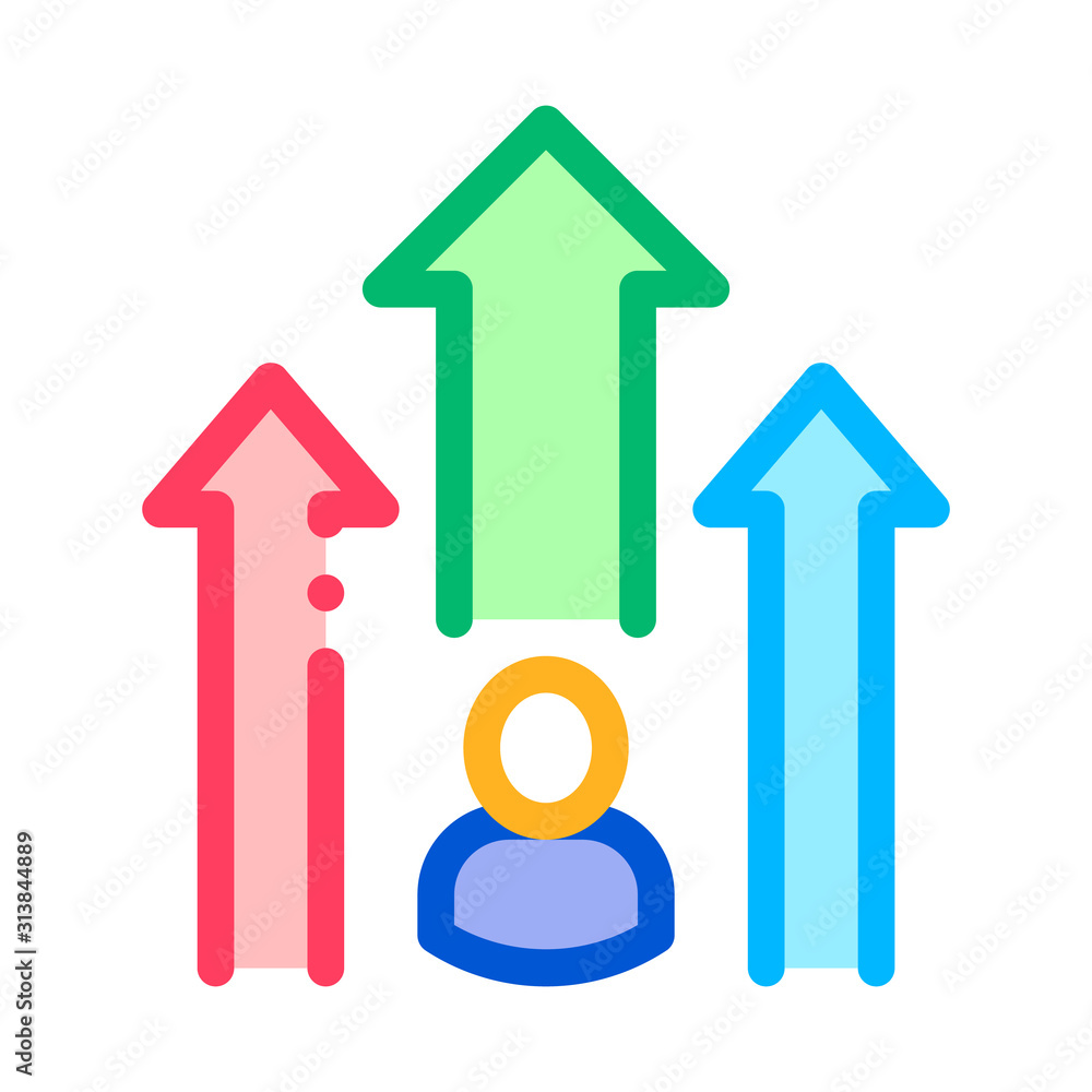 Human Talent Icon Vector Thin Line. Contour Illustration Human Talent Icon Vector Thin Line. Contour Illustration