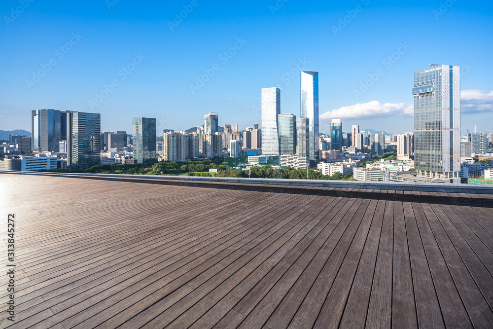 Naklejka premium city skyline