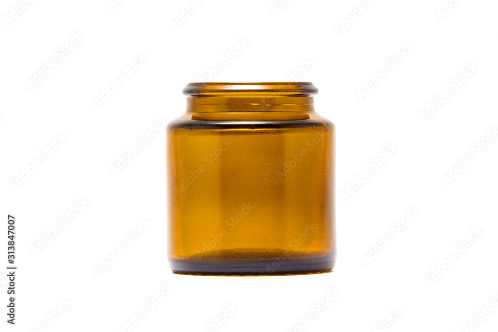 Glass jar isolated on white background Glass jar isolated on white background